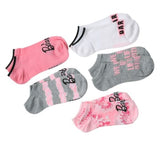 BARBIE Doll Ladies 5 Pair Of No Show Socks ’We Rise By Lifting Others’ - Novelty Socks And Slippers