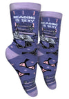 GROOVY THINGS Co. Brand Ladies READING IS SEXY Socks - Novelty Socks And Slippers