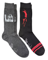 THE GODFATHER Movie Men’s 2 Pair of Socks ‘IL PADRINO’ - Novelty Socks And Slippers