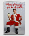 ARNOLD SCHWARZENEGGER Christmas Greeting Card ‘MERRY CHRISTMAS YOU SON OF A BITCH’ - Novelty Socks And Slippers