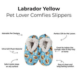 YELLOW LABRADOR DOG Ladies Non-Slip SLIPPERS COMFIES BRAND By E&S Pets