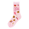 TREAT YO’ SELF Ladies Socks FOOT TRAFFIC Brand WITH CUPCAKES, COTTON CANDY, COOKIES