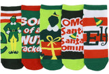 ELF THE MOVIE LADIES 5 Pair Of CHRISTMAS NO SHOW SOCKS SON OF A NUTCRACKER Bioworld Brand - Novelty Socks And Slippers