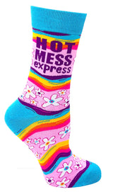FABDAZ Brand Ladies HOT MESS EXPRESS Socks - Novelty Socks And Slippers