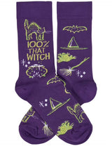 100% THAT WITCH Unisex Halloween Socks Primitives By Kathy - Novelty Socks And Slippers