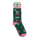 BAT SHIT CRAZY Adult Unisex Socks FUNATIC Brand - Novelty Socks And Slippers