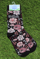 GROOVY THINGS Brand Ladies LET’S KEEP THE DUMBFUCKERY TO A MINIMUM Socks - Novelty Socks And Slippers