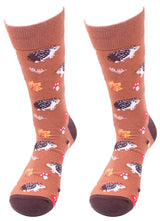PARQUET Brand Men’s AUTUMN HEDGEHOG Socks With MUSHROOMS, LEAVES - Novelty Socks for Less