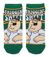FAMILY GUY TV Show Ladies 5 Pair Of Ankle Socks ‘FRIGGIN’ SWEET’ BIOWORLD Brand - Novelty Socks And Slippers