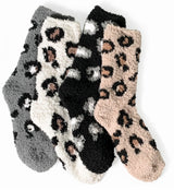 COZY PLUSH Ladies ANIMAL PRINT Socks - Novelty Socks And Slippers