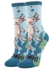 OOOH YEAH Brand Ladies AXOLOTL Socks ‘RELAXOLOTL’ - Novelty Socks And Slippers