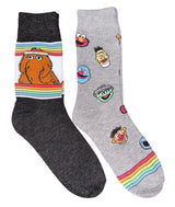 SESAME STREET Men’s 2 Pair Of Socks SNUFFY, GROVER, BERT & ERNIE, COOKIE MONSTER