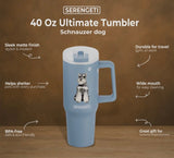 Dog & Cat Stainless Steel Ultimate 40 Oz. Tumbler Hot & Cold Travel Mug By E&S Pets (Choose Breed) - Novelty Socks And Slippers