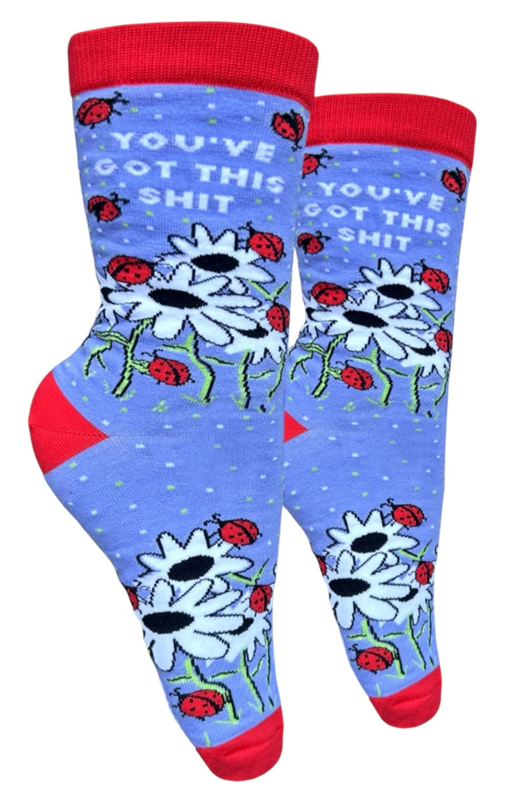 GROOVY THINGS Co. Brand Ladies YOU’VE GOT THIS SHIT Socks - Novelty Socks And Slippers