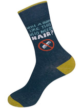 WITH A BODY LIKE THIS WHO NEEDS HAIR Adult Unisex Socks FUNATIC Brand - Novelty Socks And Slippers