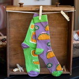TACOS & TEQUILA Adult Unisex Mismatched Socks With JALAPEÑOS PRIMITIVES BY KATHY Brand