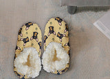 COMFIES BRAND Ladies CHIHUAHUA DOG (BLACK) Non-Skid Slippers - Novelty Socks for Less