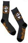 DISNEY THE NIGHTMARE BEFORE CHRISTMAS Men's JACK SKELLINGTON ‘MASTER OF FRIGHT’ - Novelty Socks And Slippers