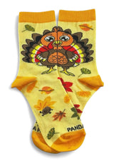 THANKSGIVING BIG TURKEY Unisex Kids Socks (Choose Size) Sock Panda Brand - Novelty Socks And Slippers
