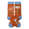 I’D RATHER BE EATING TURKEY Adult Unisex THANKSGIVING Socks PRIMITIVES BY KATHY