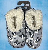 BOSTON TERRIER Dog Ladies Non-Slip Slippers COMFIES BRAND By E&S Pets - Novelty Socks And Slippers