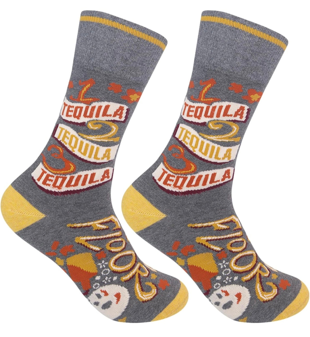 1 TEQUILA 2 TEQUILA 3 TEQUILA FLOOR Adult Unisex TEQUILA Socks FUNATIC Brand - Novelty Socks And Slippers