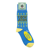 I LOVE JESUS BUT I DRINK A LITTLE Adult Unisex Socks FUNATIC Brand - Novelty Socks And Slippers