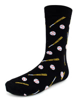 BASEBALL Men's Socks BASEBALLS ALL OVERPARQUET BRAND (CHOOSE COLOR) - Novelty Socks And Slippers
