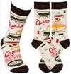 PRIMITIVES BY KATHY Unisex QUESO RECIPE Socks - Novelty Socks for Less
