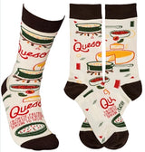PRIMITIVES BY KATHY Unisex QUESO RECIPE Socks - Novelty Socks for Less
