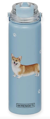 Dog & Cat Stainless Steel 24 Oz. Water Bottle By E&S Pets (Choose Breed) - Novelty Socks And Slippers