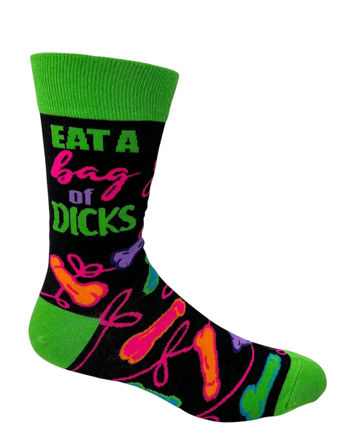 EAT A BAG OF DICKS Men's SOCKS FABDAZ BRAND - Novelty Socks And Slippers
