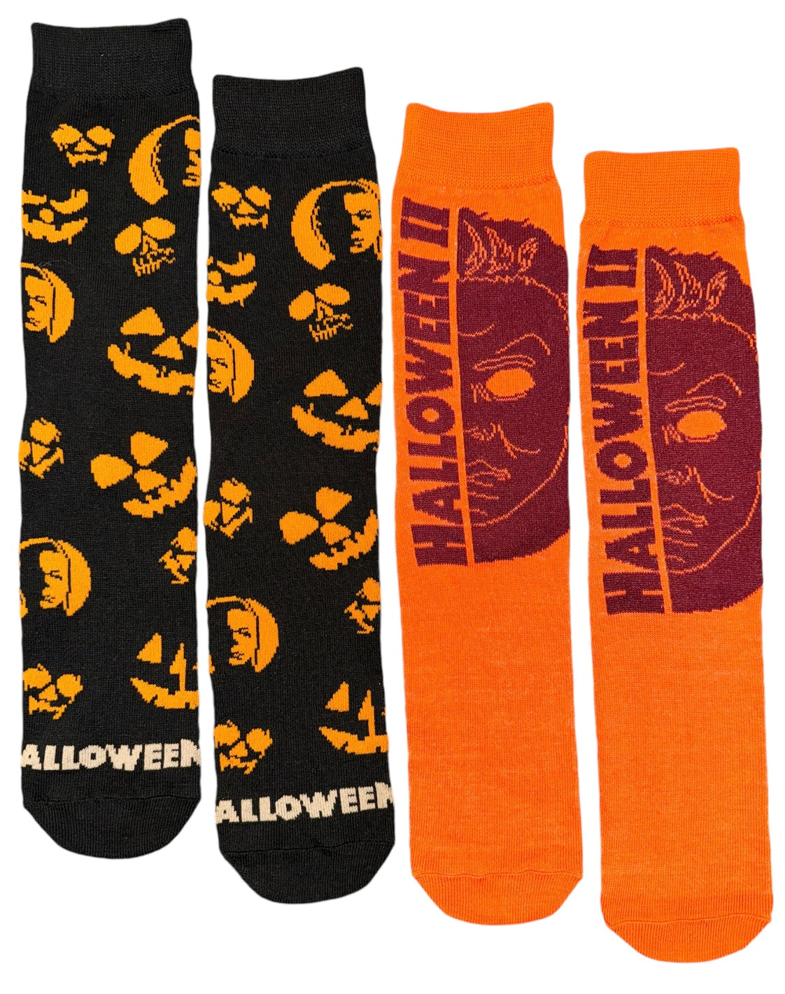 HALLOWEEN II Men’s 2 Pair Of MICHAEL MYERS Socks - Novelty Socks And Slippers