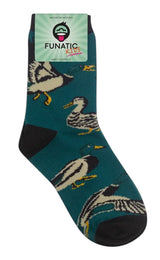 MALLARD DUCK Unisex Kids Socks Funatic Brand Ducks All Over - Novelty Socks And Slippers