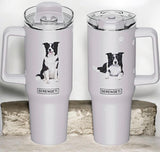 Dog & Cat Stainless Steel Ultimate 40 Oz. Tumbler Hot & Cold Travel Mug By E&S Pets (Choose Breed)