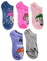 THE FAIRLY ODDPARENTS Ladies 5 Pair Of No Show Socks ‘ONE WISH COMIN’ UP!’ - Novelty Socks And Slippers