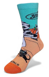 BAD CAT MUMMY Unisex Kids Halloween Socks (Choose Size) - Novelty Socks And Slippers