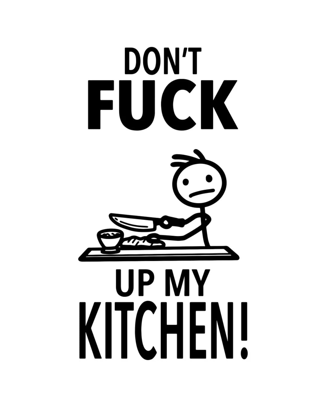 HEY NOW Brand By Fabdaz DON’T FUCK UP MY KITCHEN Kitchen Tea Towel - Novelty Socks And Slippers