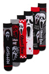 SCREAM The Movie Men’s GHOSTFACE Halloween 6 Pair Of Socks Gift Set BIOWORLD Brand ‘CALL ME’ - Novelty Socks And Slippers
