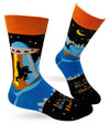 FABDAZ Brand Men’s WE DON’T BELIEVE IN HUMANS Socks BIG FOOT, LOCHNESS MONSTER, ALIENS - Novelty Socks And Slippers