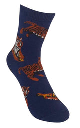 FUNATIC Brand Unisex Kids TIGER Socks Tigers All Over Kids Age 7-10 - Novelty Socks And Slippers