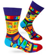 FABDAZ Brand Men’s PRIDE Socks COME OUT COME OUT WHEREVER YOU ARE - Novelty Socks And Slippers