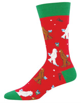 MYTHICAL KISSMAS Men’s Christmas Socks Socksmith Brand - Novelty Socks And Slippers