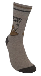 I POOPED TODAY Adult Unisex Socks FUNATIC Brand - Novelty Socks And Slippers