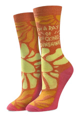 I’M A RAY OF F*CKING SUNSHINE Ladies Socks Sock Harbor Brand - Novelty Socks And Slippers