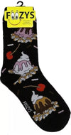 FOOZYS Brand Ladies ICE CREAM SUNDAE Socks - Novelty Socks And Slippers