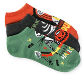 DISNEY THE NIGHTMARE BEFORE CHRISTMAS Ladies 3 Pair Of Halloween No Show Socks - Novelty Socks And Slippers