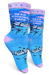 GROOVY THINGS Co. Brand Ladies DEAD FUCKING TIRED Socks - Novelty Socks And Slippers