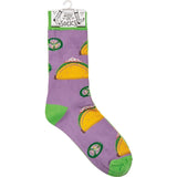 TACOS & TEQUILA Adult Unisex Mismatched Socks With JALAPEÑOS PRIMITIVES BY KATHY Brand