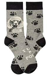 PRIMITIVES BY KATHY Unisex I LOVE MY POODLE' Socks - Novelty Socks for Less